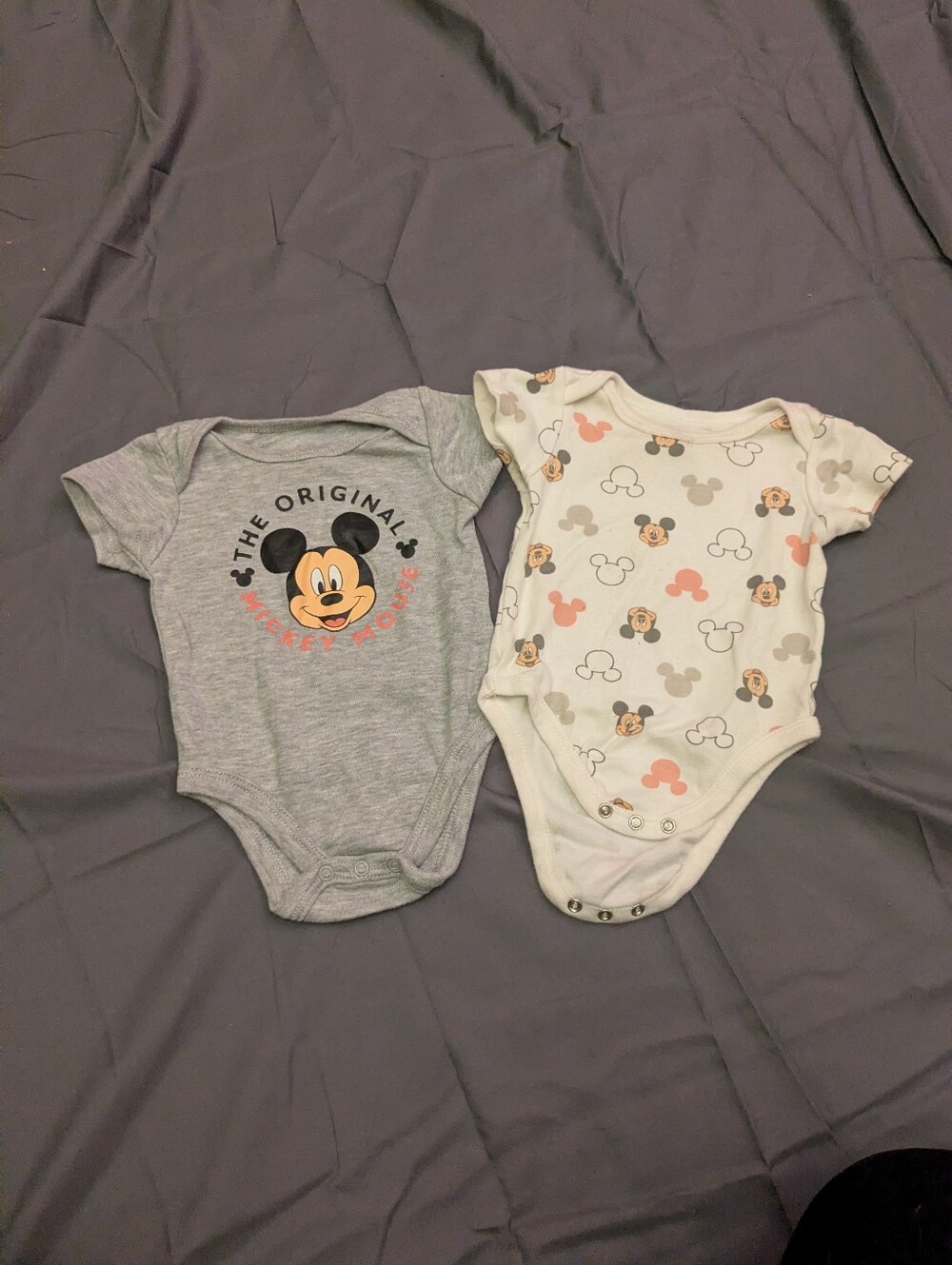 disney onesies - size 6-9 months